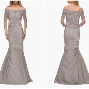 NEW La Femme Lace Bodice Mermaid Gown Size 6